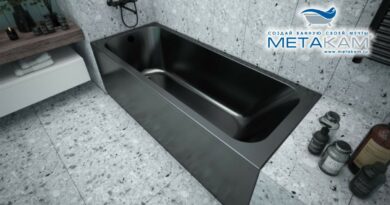 МЕТАКАМ. Прямоугольная ванна «Strict Black» metakam_0924